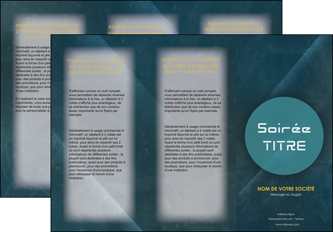 realiser depliant 3 volets  6 pages  soiree evenement evenementiel MLIG42355
