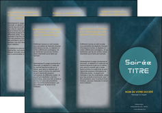 realiser depliant 3 volets  6 pages  soiree evenement evenementiel MLIG42355