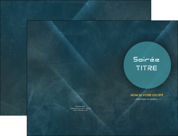 creation graphique en ligne pochette a rabat soiree evenement evenementiel MLIG42387