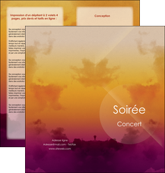 modele en ligne depliant 2 volets  4 pages  lune ciel beaute MLGI42509