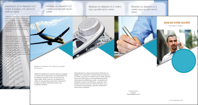 creation graphique en ligne depliant 4 volets  8 pages  agence immobiliere immeuble gratte ciel immobilier MID42545