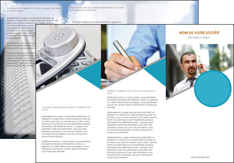 modele en ligne depliant 3 volets  6 pages  agence immobiliere immeuble gratte ciel immobilier MID42557