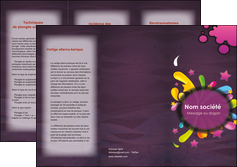 faire depliant 3 volets  6 pages  texture contexture structure MLIG42571