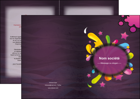 maquette en ligne a personnaliser depliant 2 volets  4 pages  texture contexture structure MLIG42587