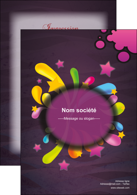 maquette en ligne a personnaliser flyers texture contexture structure MLIG42589