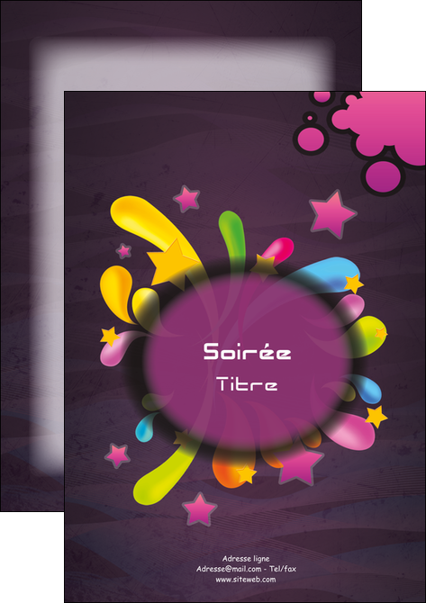 realiser affiche soiree concert show MLIGLU42617