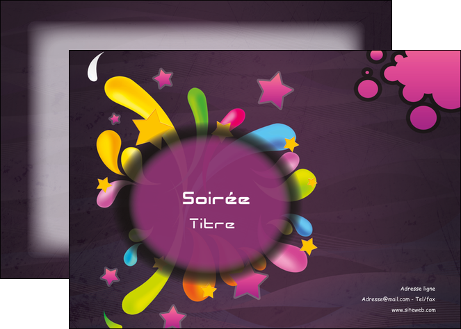 personnaliser modele de affiche soiree concert show MLIGLU42631