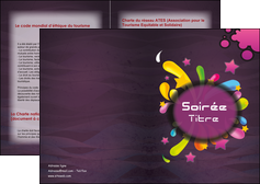 imprimerie depliant 2 volets  4 pages  soiree concert show MLIGLU42637