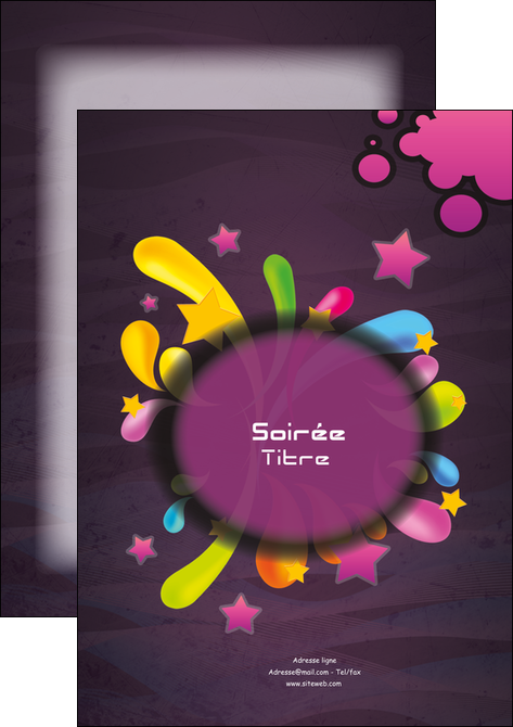 faire modele a imprimer affiche soiree concert show MLIGLU42641