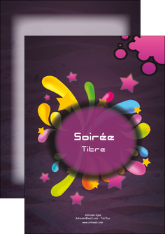 faire modele a imprimer flyers soiree concert show MLIGLU42645