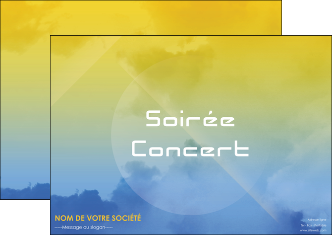 modele en ligne affiche soiree concert show MIDBE42655