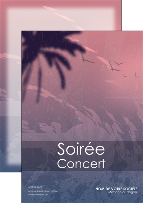 faire modele a imprimer flyers soiree concert show MIDBE42777