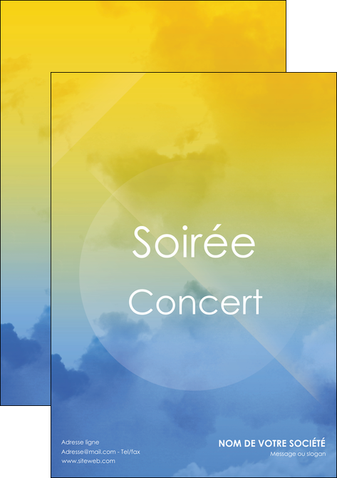 maquette en ligne a personnaliser affiche soiree concert show MIDBE42779