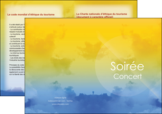 maquette en ligne a personnaliser depliant 2 volets  4 pages  soiree concert show MIDBE42781