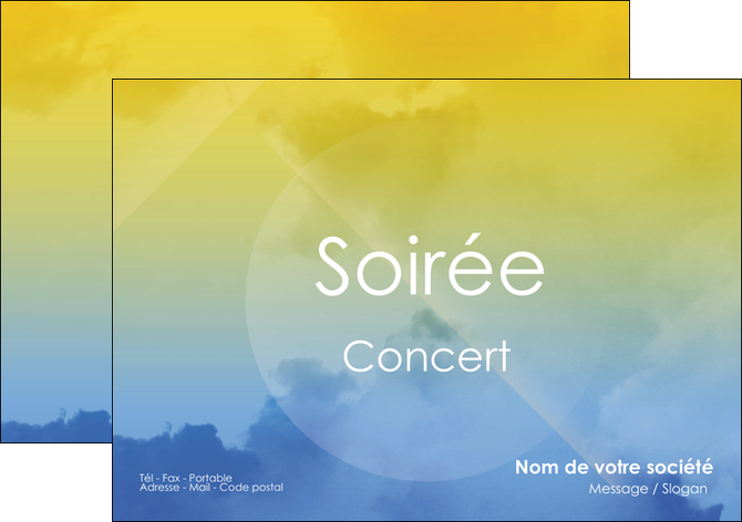 impression flyers soiree concert show MIDBE42789