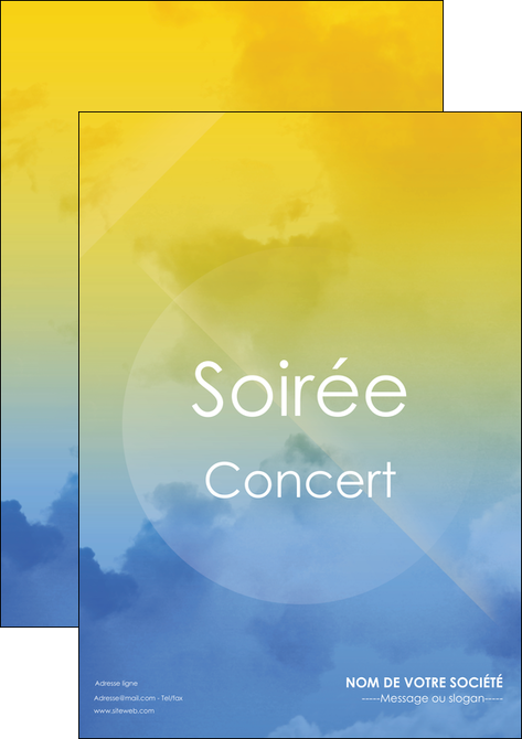 personnaliser maquette affiche soiree concert show MIDBE42801