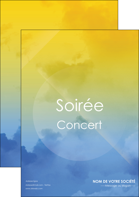 personnaliser maquette affiche soiree concert show MIDBE42803