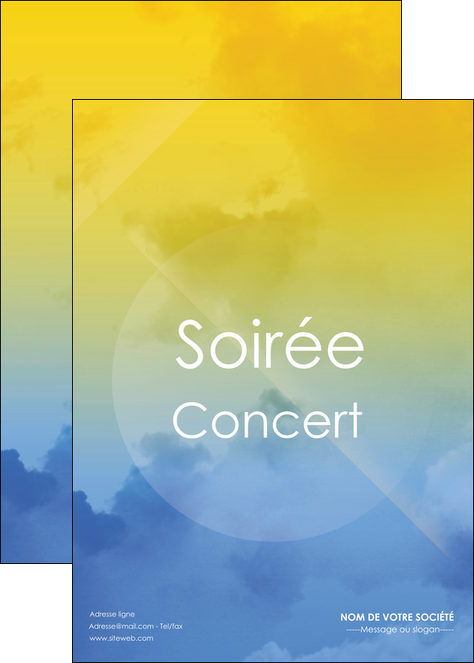 creer modele en ligne affiche soiree concert show MIDBE42805