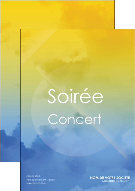 faire flyers soiree concert show MIDBE42807