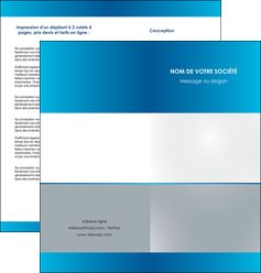exemple depliant 2 volets  4 pages  texture contexture structure MLGI42893