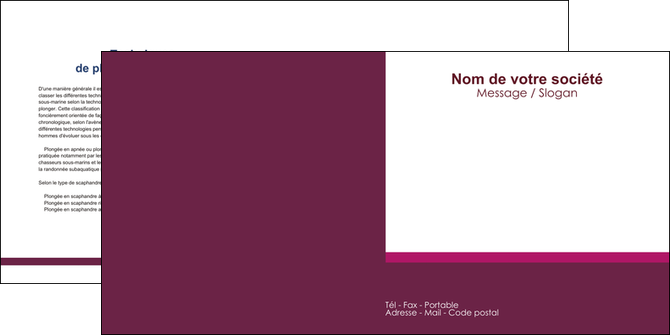 faire depliant 2 volets  4 pages  texture structure courbes MLGI43081
