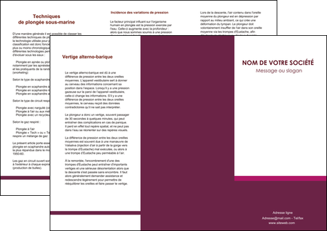 modele depliant 3 volets  6 pages  texture structure courbes MLGI43119