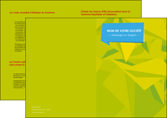 faire depliant 2 volets  4 pages  texture structure courbes MLGI43157