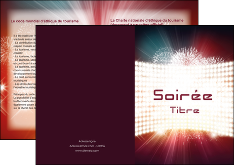 creation graphique en ligne depliant 2 volets  4 pages  soiree evenement evenementiel MIDBE43239