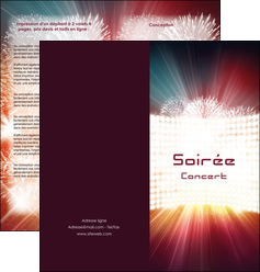 exemple depliant 2 volets  4 pages  soiree evenement evenementiel MLGI43243