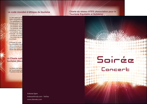 realiser depliant 2 volets  4 pages  soiree evenement evenementiel MIDBE43245