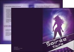realiser depliant 2 volets  4 pages  loisirs soiree ambiance jeune MIDLU43307