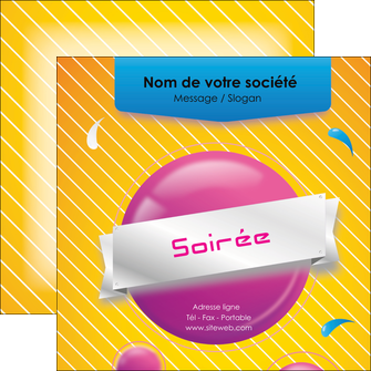 cree flyers soiree evenement rayure MLIG43325