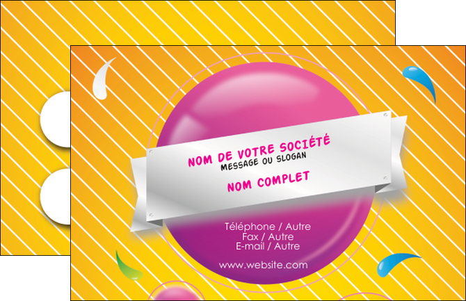 maquette en ligne a personnaliser carte de visite soiree evenement rayure MLIG43329