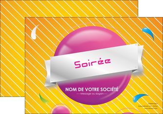 maquette en ligne a personnaliser affiche soiree evenement rayure MLIG43331