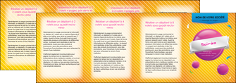 cree depliant 4 volets  8 pages  soiree evenement rayure MLIG43337