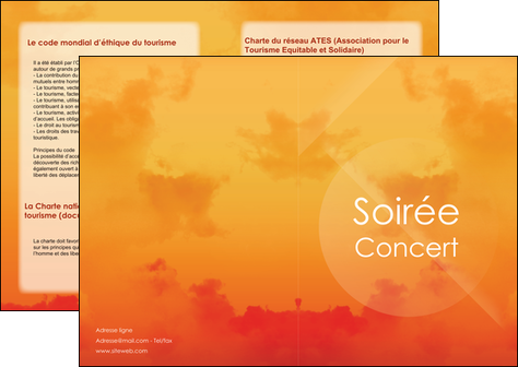 personnaliser maquette depliant 2 volets  4 pages  soiree evenement evenementiel MIDBE43475