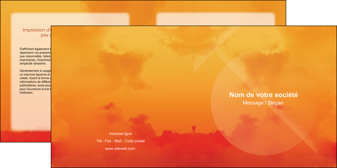 maquette en ligne a personnaliser depliant 2 volets  4 pages  photographie coucher de lune horizon photographie MLIGLU43511