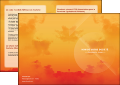 creation graphique en ligne depliant 2 volets  4 pages  photographie coucher de lune horizon photographie MLGI43535