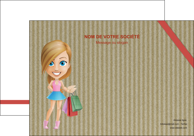 creation graphique en ligne flyers vetements et accessoires shopping emplette fille MLIGLU43607