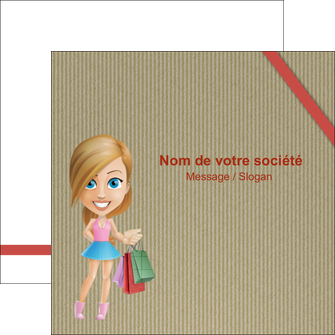 imprimerie flyers vetements et accessoires shopping emplette fille MLIGLU43609
