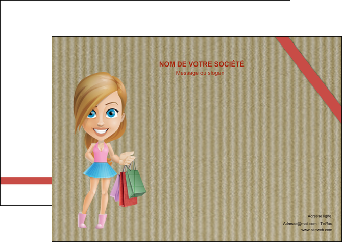 faire modele a imprimer affiche vetements et accessoires shopping emplette fille MLIGLU43619