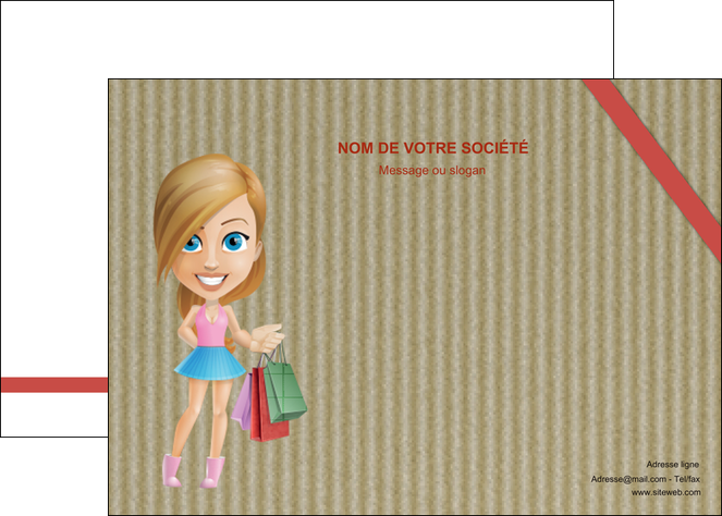 imprimerie affiche vetements et accessoires shopping emplette fille MLIGLU43621