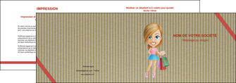 realiser depliant 2 volets  4 pages  vetements et accessoires shopping emplette fille MLIGLU43623