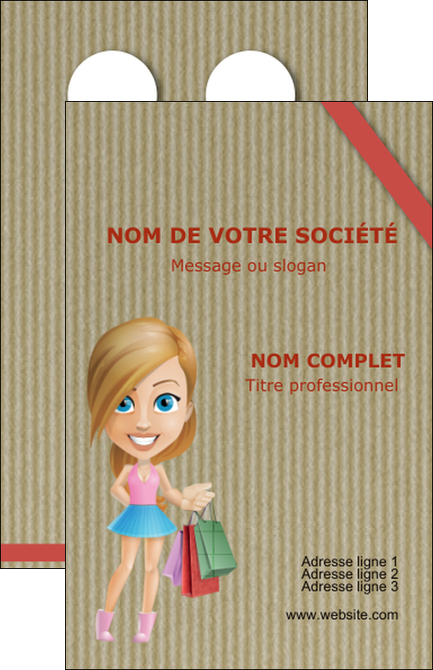 realiser carte de visite vetements et accessoires shopping emplette fille MLIGLU43631