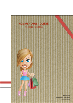 faire modele a imprimer affiche vetements et accessoires shopping emplette fille MLIGLU43641