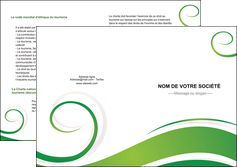 cree depliant 2 volets  4 pages  fleuriste et jardinage texture structure design MFLUOO43665