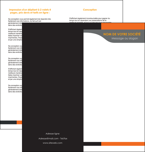 exemple depliant 2 volets  4 pages  texture structure courbes MFLUOO43991