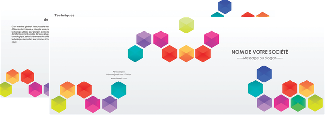 modele depliant 2 volets  4 pages  texture structure design MIDLU44137