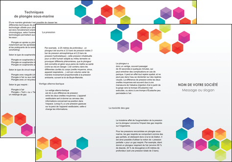 realiser depliant 3 volets  6 pages  texture structure design MLGI44147