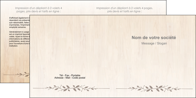 modele depliant 2 volets  4 pages  texture contexture structure MLIGLU44167